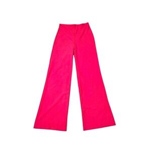 HOUSE OF HARLOW 1960 Red Pants Sz 4 Wide Leg Elastic Waist Pull On Casual